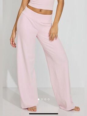 Garage Soft Wide Leg Pants in Pale Pink